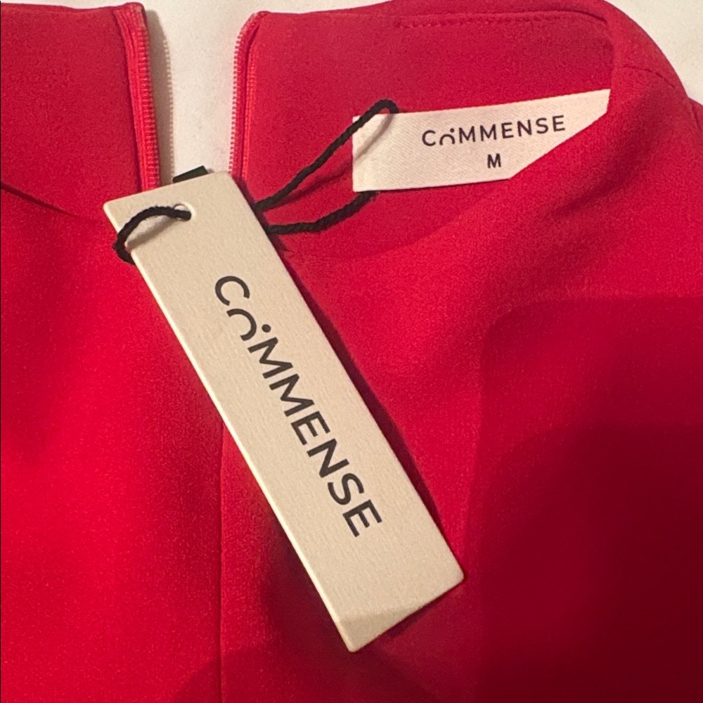 Commense Vibrant Red Long Sleeve Dress - Picture 4 of 4
